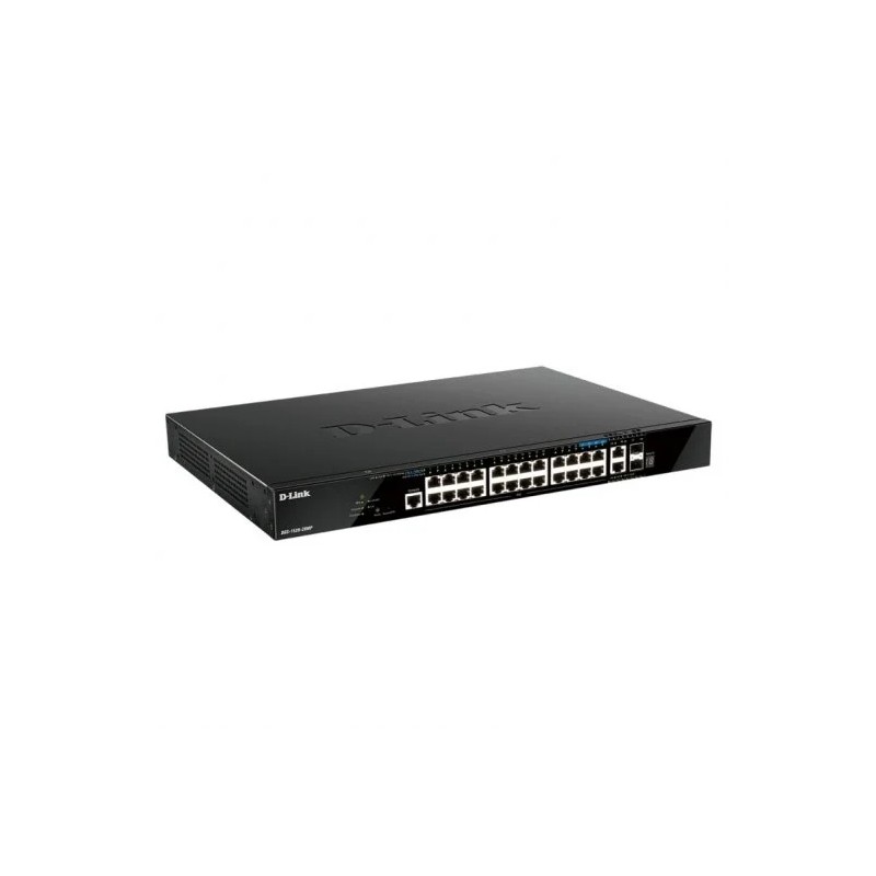 Switch gestito D-Link 20 porte Giga PoE + 4 porte PoE da 2.5 G + 2 porte 10 G + 2 porte 10 GSFP