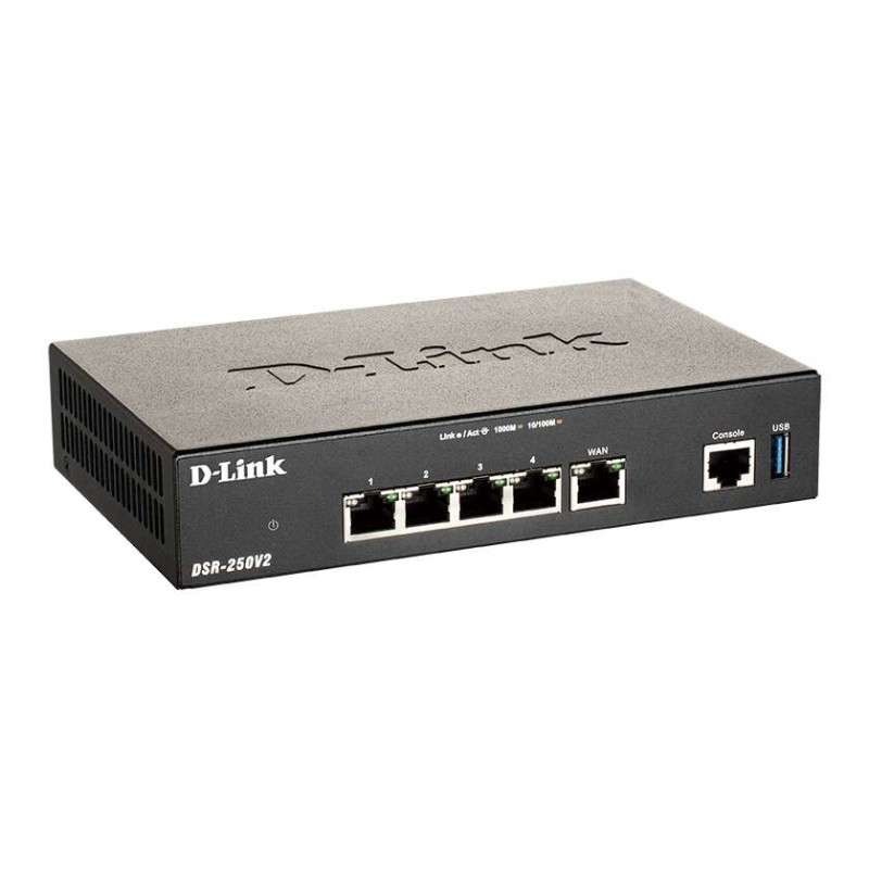 Router VPN D-Link Unified Services - 3 porte LAN - 1 porta WAN - 1 porta WAN/LAN. 2 porte USB 3.0