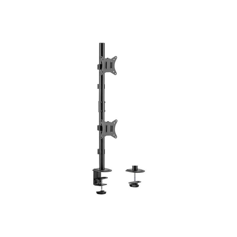 Aisens Eco Supporto da Tavolo Girevole e Inclinabile per 2 Monitor/TV 9kg da 17-32