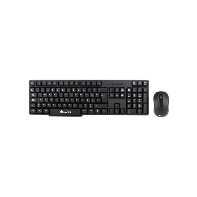 NGS Euphoria Kit Pack Tastiera wireless USB portoghese + Mouse wireless USB 1200 dpi 3 pulsanti - Uso ambidestro