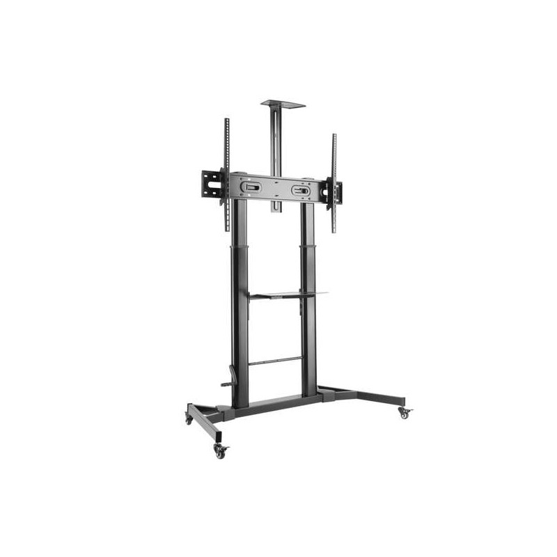 Supporto da Terra Aisens per TV/Monitor da 60 a 100 - Max 100kg - Regolabile in altezza - Movimento Orizzontale e Ve