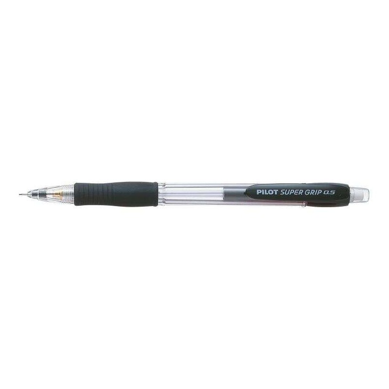 Portamine Pilot SuperGrip H185 - Corsa 0.5 mm - Mina HB - Corpo nero