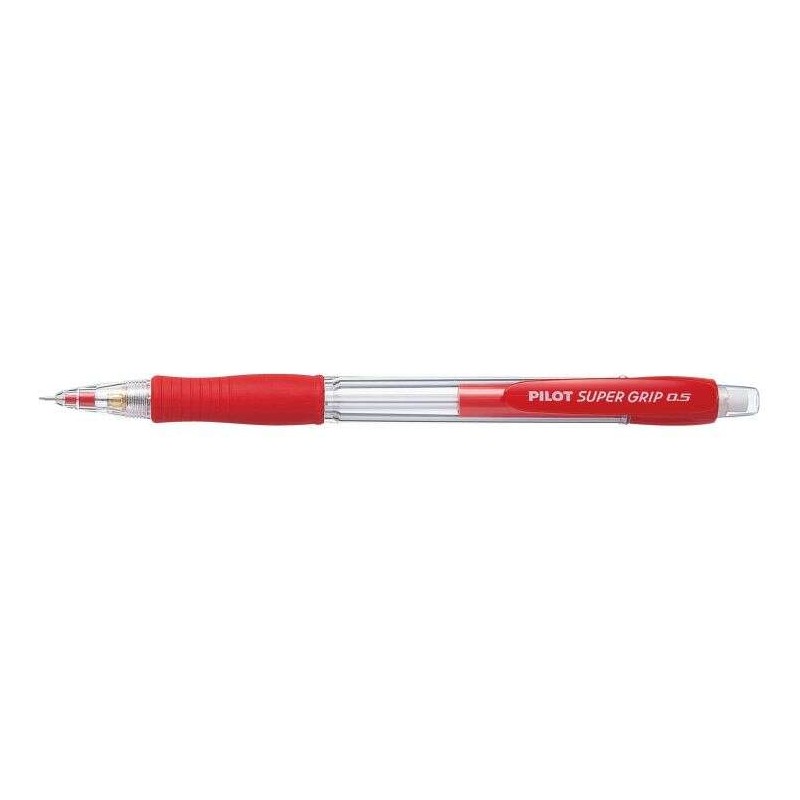 Portamine Pilot SuperGrip H185 - Corsa 0.5 mm - Mina HB - Corpo Rosso