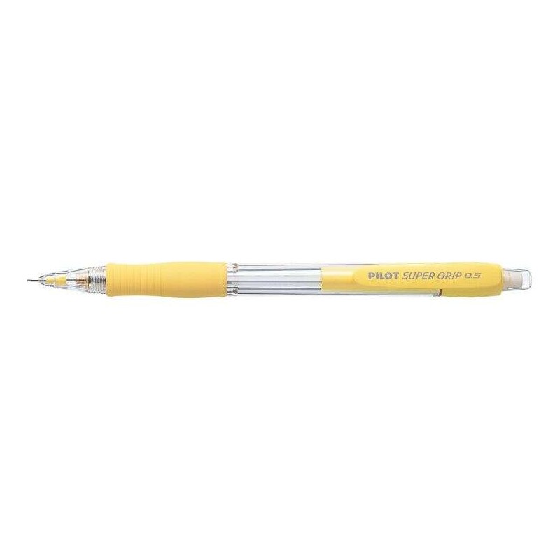 Portamine Pilot SuperGrip H185 - Corsa 0.5 mm - Mina HB - Corpo giallo