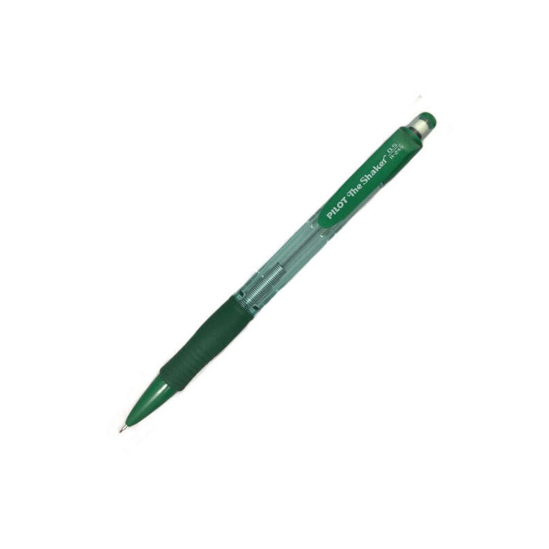 Portamine Pilot The Shaker H-245 - Impugnatura in gomma - Mina da 0.5 mm - Gomma - Colore verde
