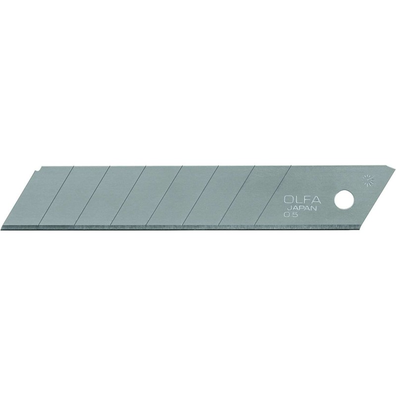 Olfa Confezione da 10 Lame di Ricambio per Cutter Olfa - 8 Segmenti - Larghezza 18mm