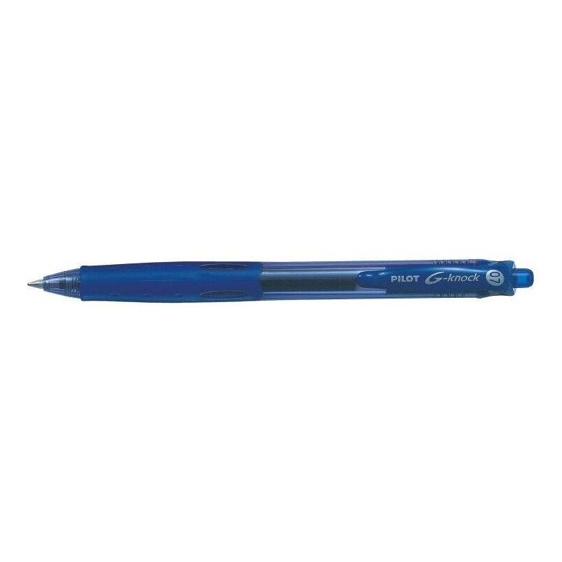 Penna gel Pilot G-Knock - Ricaricabile - Realizzata con plastica riciclata - Punta a sfera da 0.7 mm - Corsa da 0.32 mm - Colore