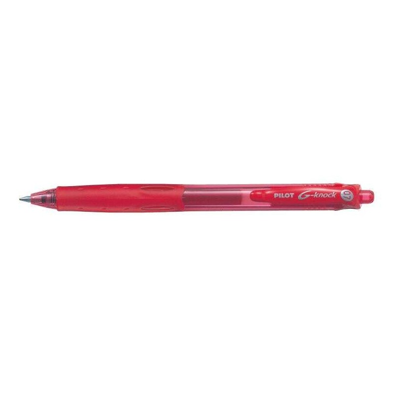 Penna gel Pilot G-Knock - Ricaricabile - Realizzata con plastica riciclata - Punta a sfera da 0.7 mm - Corsa da 0.32 mm - Colore