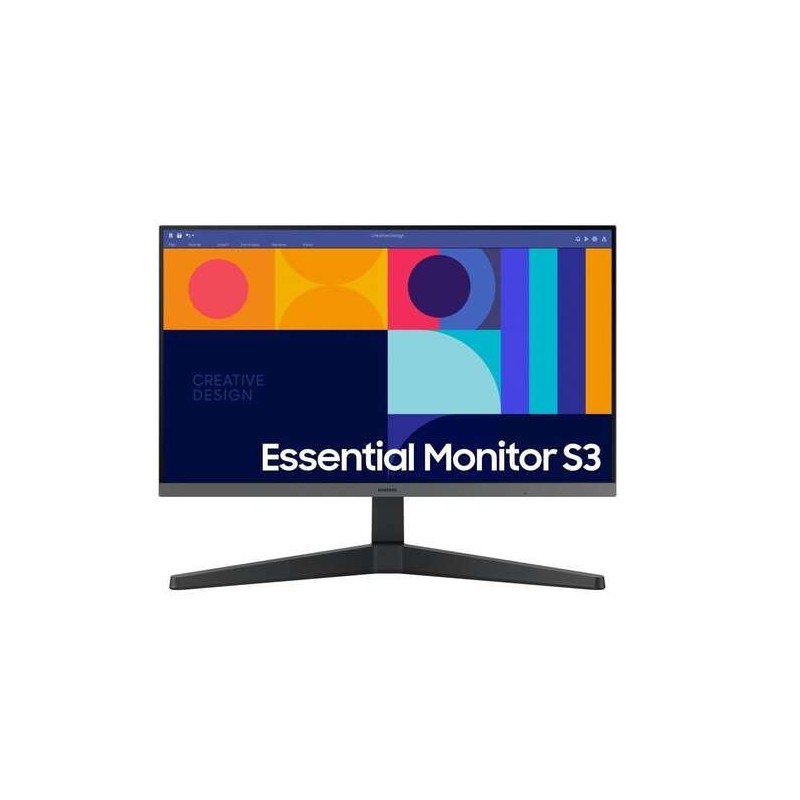 Monitor Samsung Essential S3 24 Full HD - LCD - IPS - 16:9 - 100 Hz - Angolo di visione 178° - Colore Nero