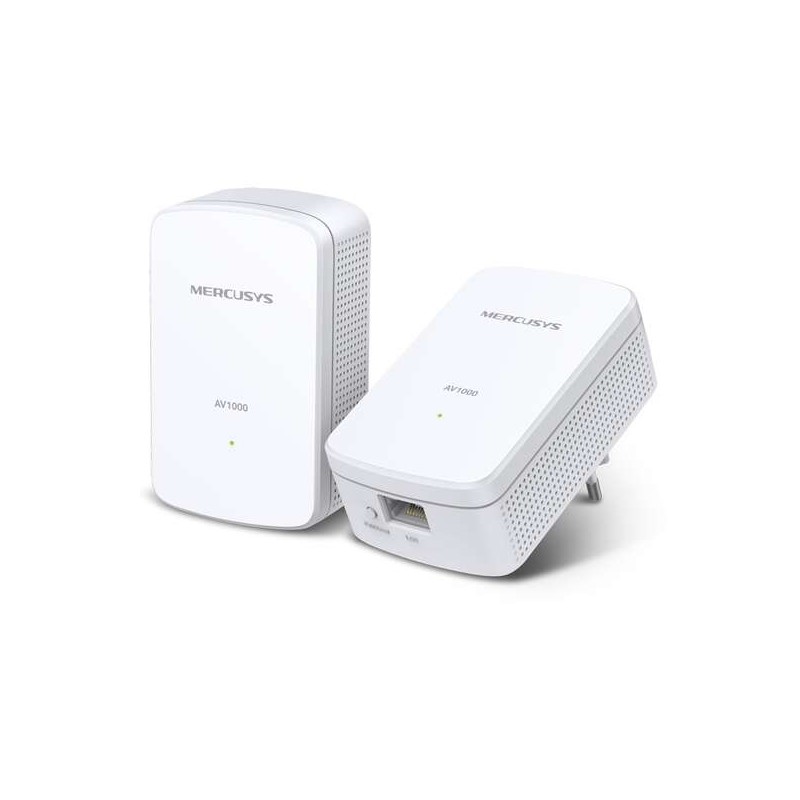 Adattatore Powerline Mercusys MP500 - 1000 Mbps - Portata 300 m - Gigabit Ethernet - Confezione da 2