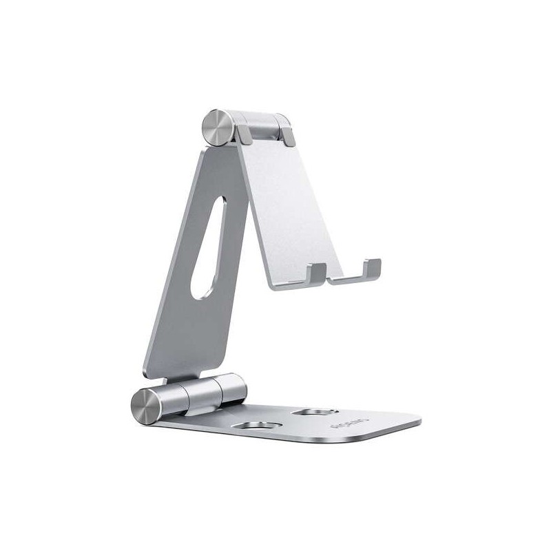 Supporto da tavolo Aisens regolabile taglia XL (2 perni) per cellulare/tablet - colore argento