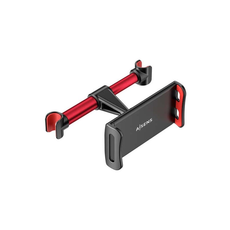 Supporto da auto regolabile Aisens (1 perno) per poggiatesta per telefono/tablet - colore rosso