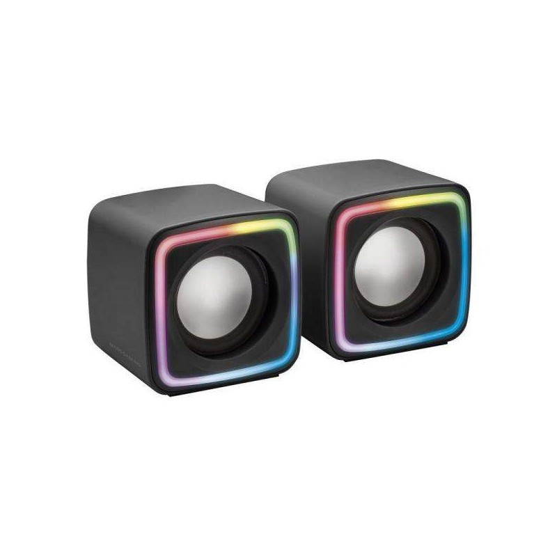 Altoparlanti Mars Gaming MSCUBE da 8 W - Illuminazione RGB - Suono DSP - USB. ingresso jack da 3.5 mm - Compatto e leggero