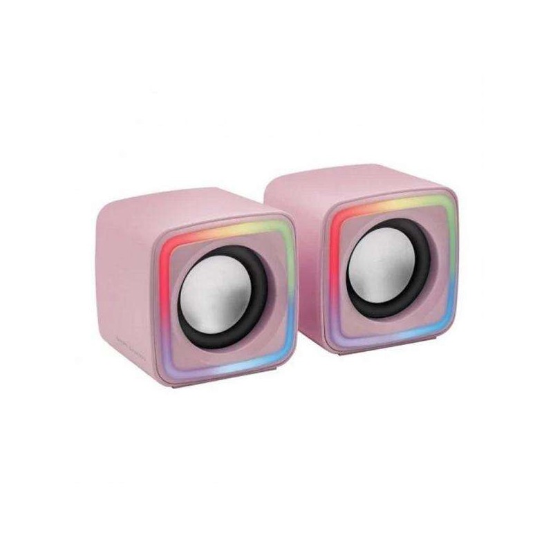 Altoparlanti Mars Gaming MSCUBE da 8 W - Illuminazione RGB - Suono DSP - USB. ingresso jack da 3.5 mm - Compatto e leggero
