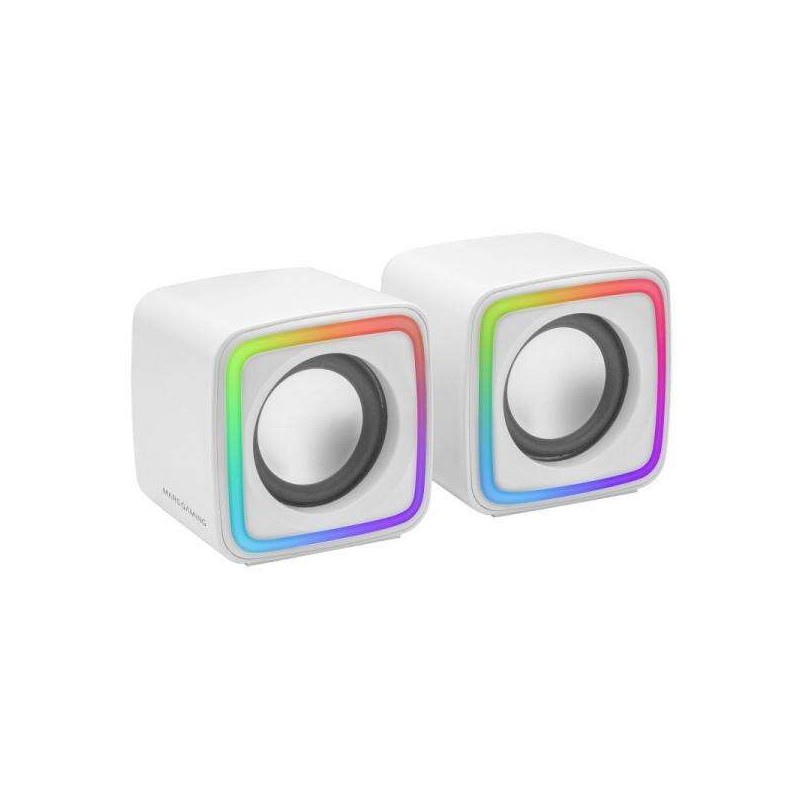 Altoparlanti Mars Gaming MSCUBE da 8 W - Illuminazione RGB - Suono DSP - USB. ingresso jack da 3.5 mm - Compatto e leggero