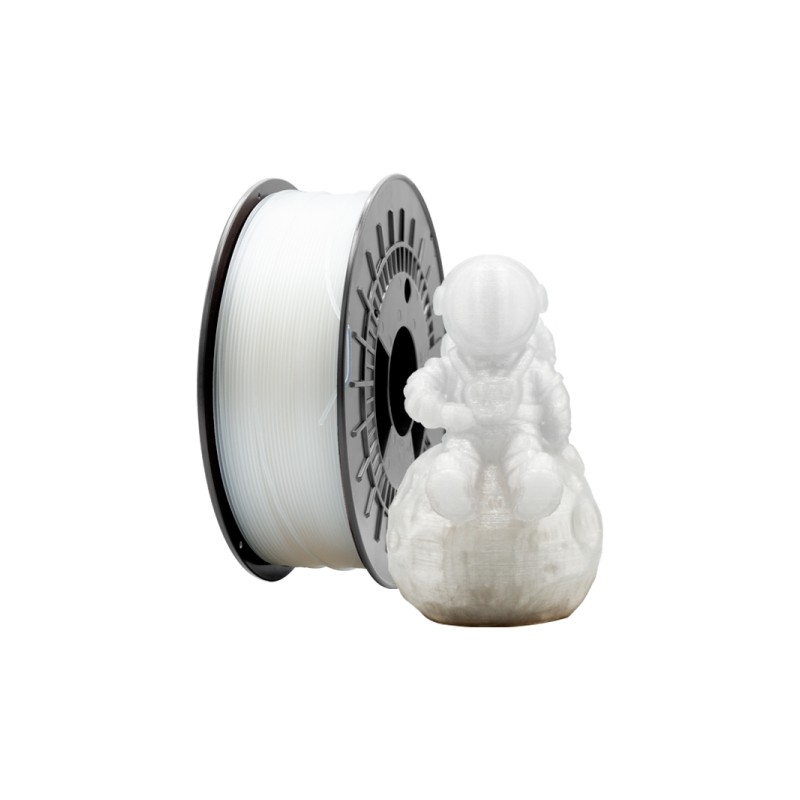 Filamento 3D PETG - Diametro 1.75 mm - Bobina da 1 kg - Colore trasparente