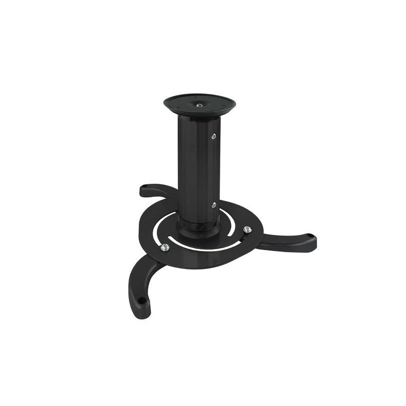 Supporto da soffitto universale Tooq per proiettore - Inclinabile e Girevole - Peso Max 10Kg - Colore Nero
