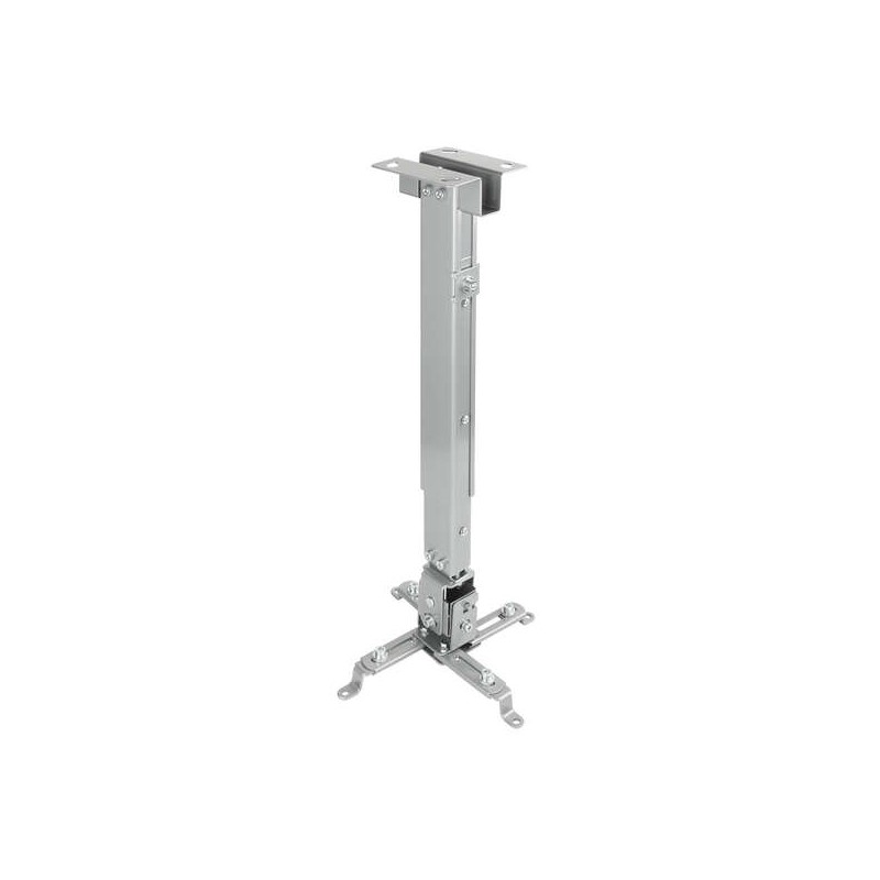 Supporto da soffitto universale Tooq per proiettore - Inclinabile e Girevole - Peso Max 20Kg - Colore Argento