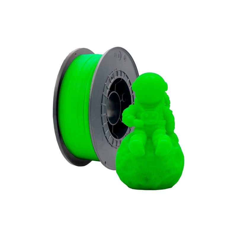 Filamento PLA 3D - Diametro 1.75 mm - Bobina da 1 kg - Colore verde fluorescente