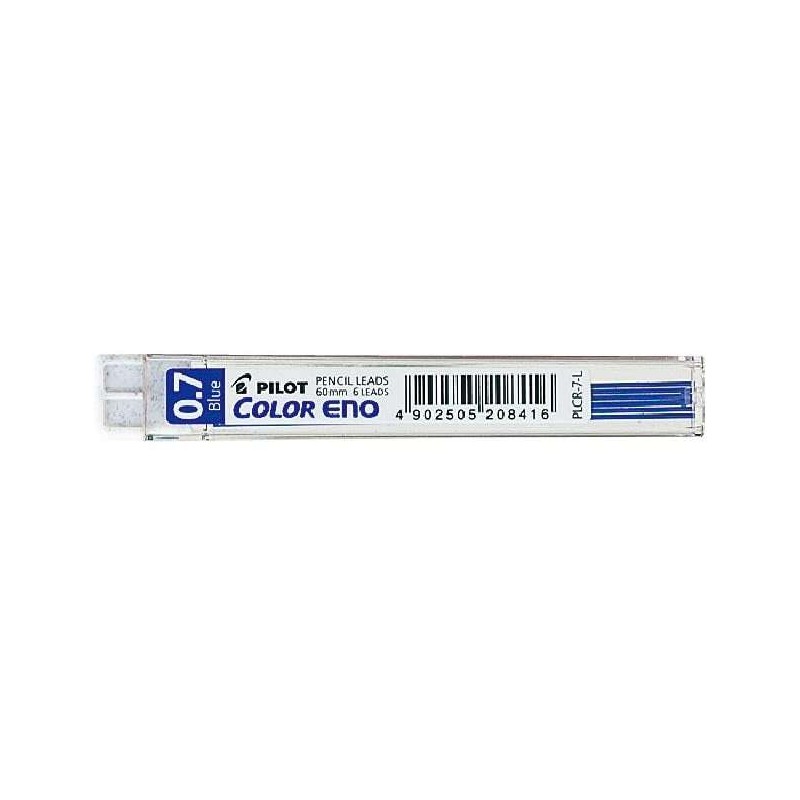 Confezione pilota da 6 mine per portamine Color Eno H-197 0.7 mm - Mine blu