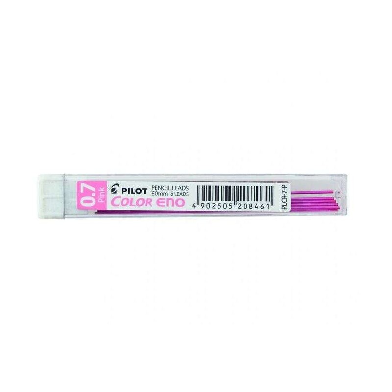 Confezione pilota da 6 mine per portamine Color Eno H-197 0.7 mm - Mine rosa