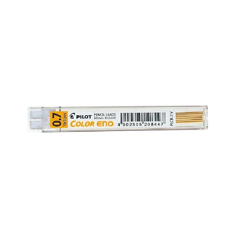 Confezione pilota da 6 mine per portamine Color Eno H-197 0.7 mm - Mine gialle