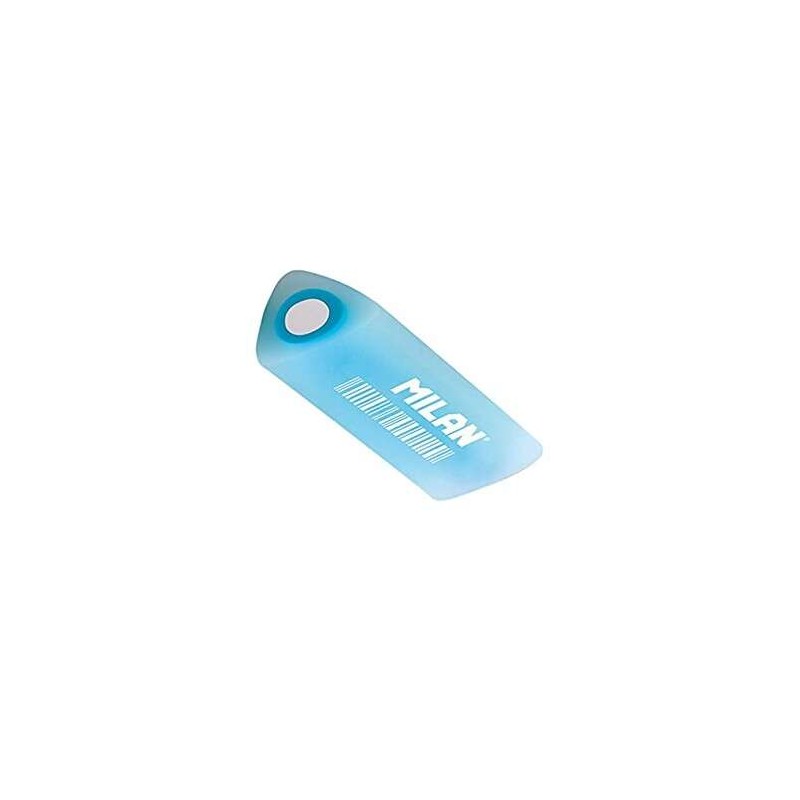 Gomma per tecnica prisma Milan Cristal F30 - plastica - adatta per disegni al tratto - colore blu traslucido