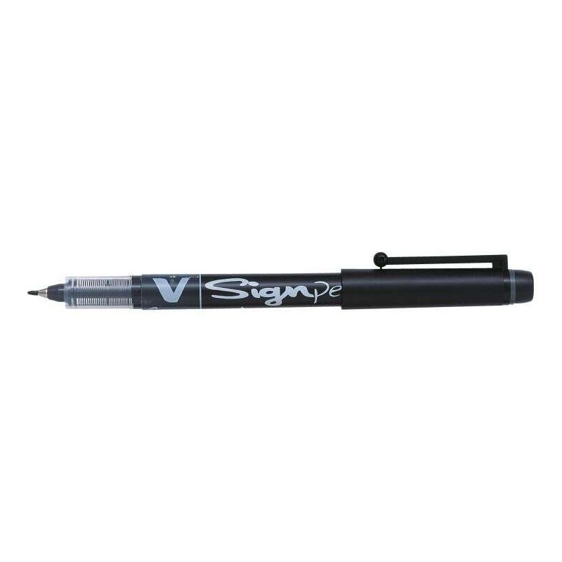 Pennarello Pilot V-Sign Punta Fine - Punta Fine 2 mm - Tratto 0.6 mm - Colore Nero
