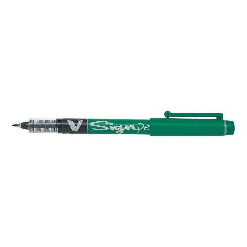 Pennarello Pilot V-Sign Punta Fine - Punta Fine 2 mm - Tratto 0.6 mm - Colore Verde