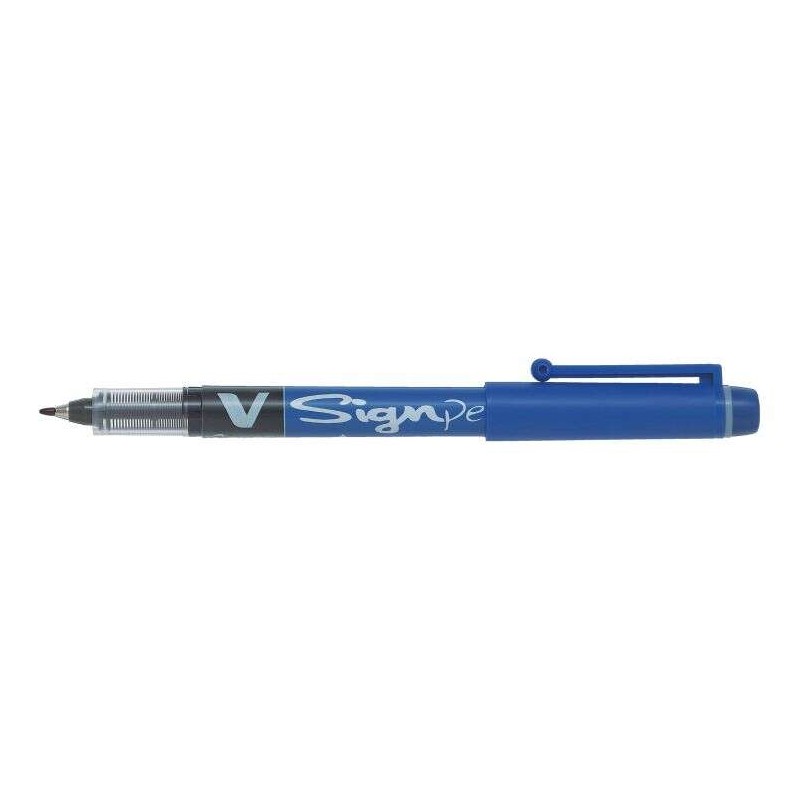 Pennarello Pilot V-Sign Punta Fine - Punta Fine 2 mm - Tratto 0.6 mm - Colore Blu