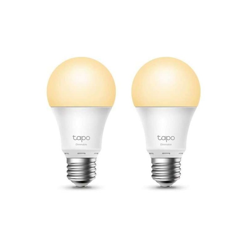 Confezione da 2 lampadine Smart Wi-Fi dimmerabili TP-Link - Calendario - Controllo vocale - Controllo remoto - Modalità Assenza
