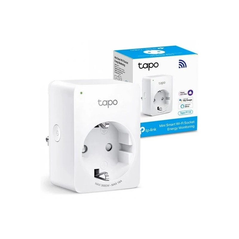 TP-Link Tapo P110 Mini Wi-Fi Smart Plug - Timer - Controllo vocale - Programmabile