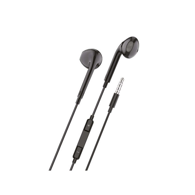 Cuffie intrauricolari TechOneTech Ear Tech - Microfono integrato - Mini jack da 3.5 mm - Assistente vocale - Cavo da 1.20 m