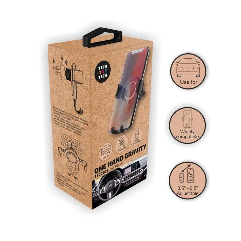 Supporto da Auto TechOneTech per Smartphone fino a 6.5 di Gravity - Attacco alla Presa di Ventilazione