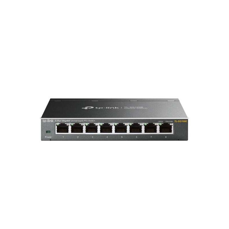 Switch TP-Link Easy Smart - 8 porte Gigabit - Plug e Play - Custodia in metallo - Tecnologia Green
