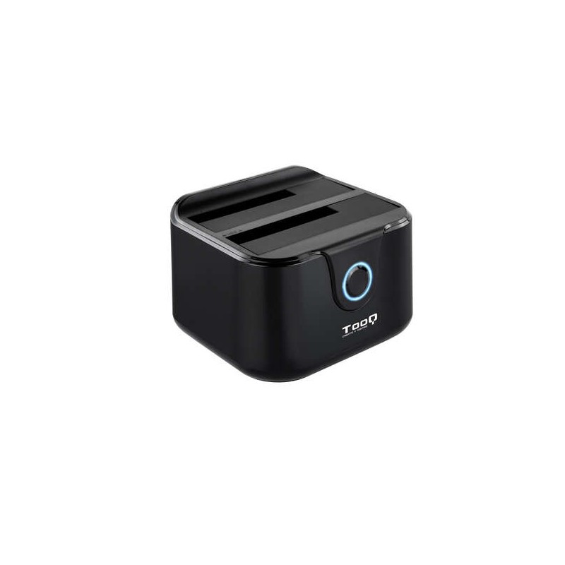 Tooq Docking Station USB 3.0 - HDD/SSD 2.5. 3.5 SATA I.II.III - Pulsante Clonazione - Backup - Colore Nero