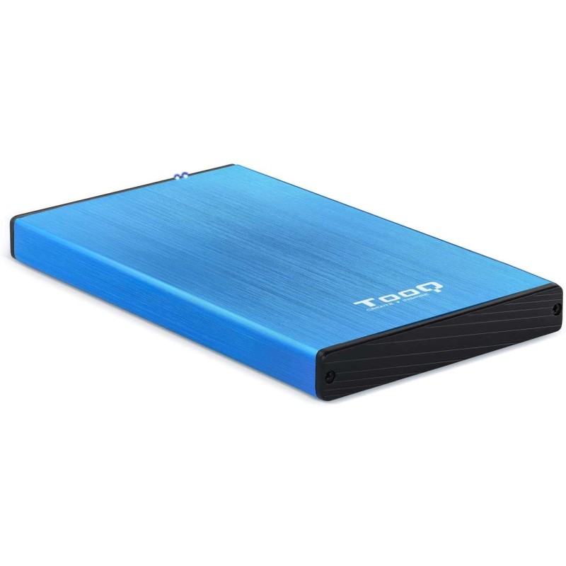 Tooq Contenitore esterno per HDD/SDD da 2.5 fino a 9.5 mm SATA USB 3.0 - Blu