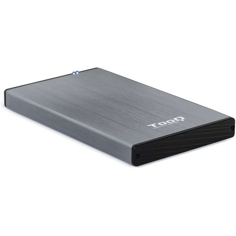 Tooq Contenitore esterno per HDD/SDD da 2.5 fino a 9.5 mm SATA USB 3.0 - Grigio
