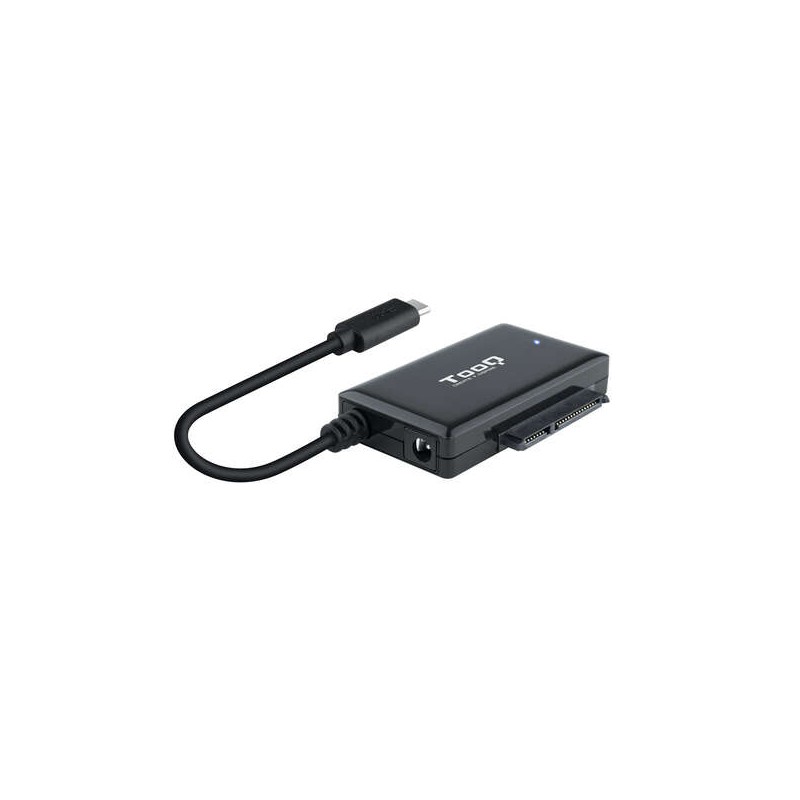 Tooq Adattatore USB 3.0 da USB-C a SATA per dischi rigidi da 2.5. e 3.5? con alimentatore - colore nero