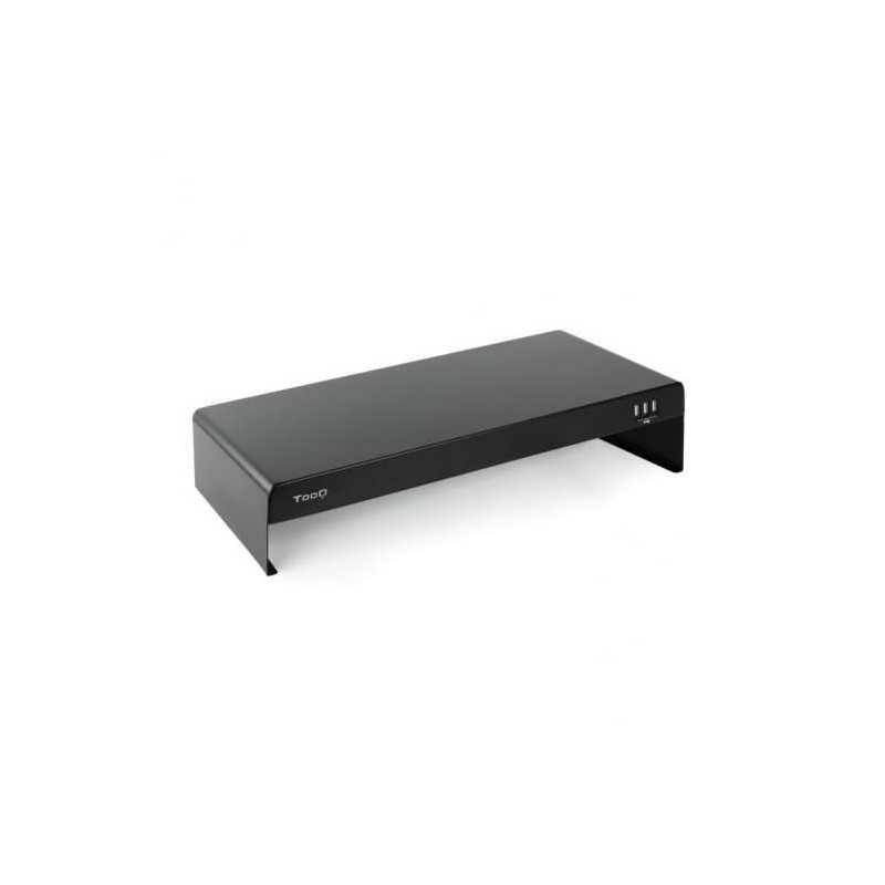 Supporto rialzato Tooq per monitor o laptop - 3x USB 2.0 - Peso max. 20kg - Colore Nero
