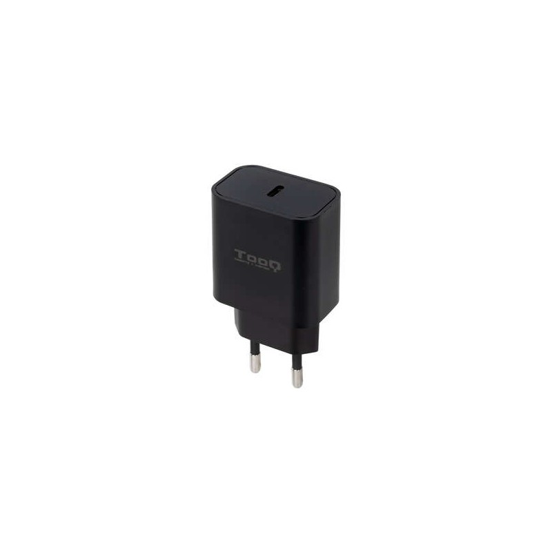 Caricatore da muro Tooq 1x USB-C/PD 20W - Nero