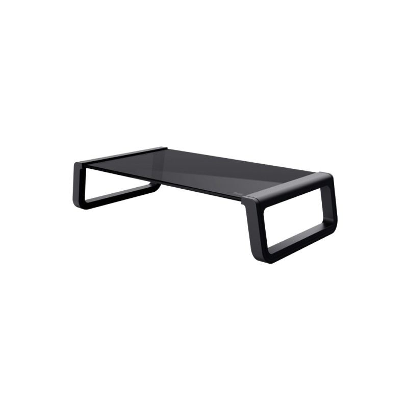 Supporto per monitor in vetro temperato Trust: eleva il tuo monitor in una posizione ergonomica: organizza facilmente la tua scr