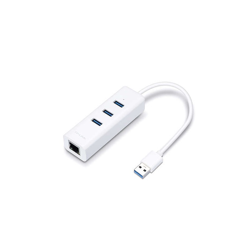 Hub USB 3.0 a 3 porte TP-Link UE330 e adattatore Gigabit Ethernet