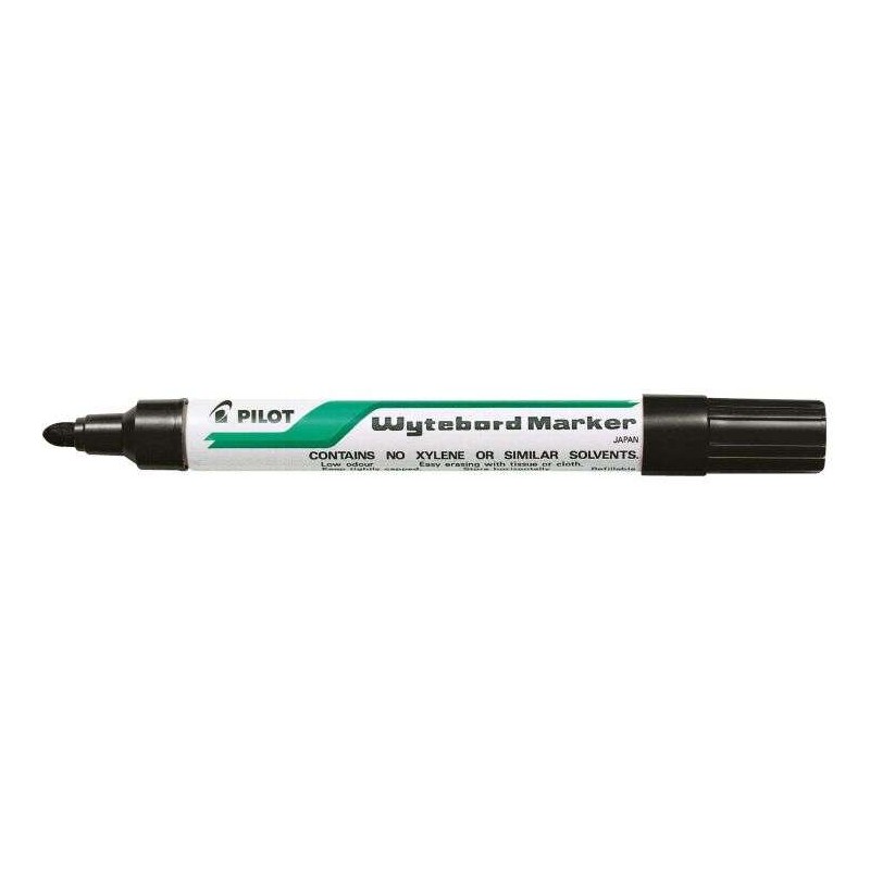 Pennarello per lavagna bianca Pilot - Punta rotonda da 4 mm - Linea da 1.8 mm - Cancellabile a secco - Colore nero