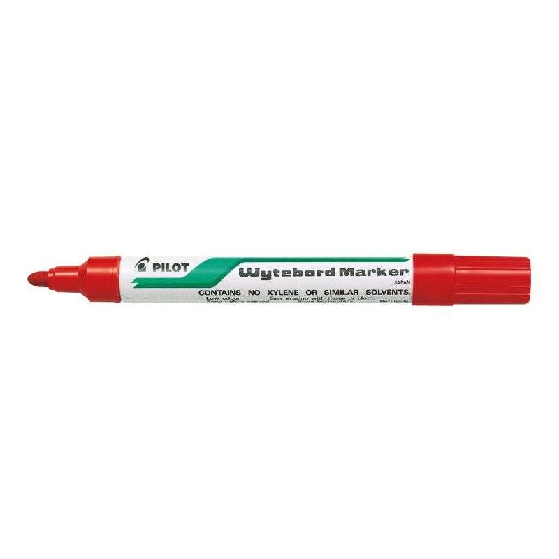 Pennarello per lavagna bianca Pilot - Punta rotonda da 4 mm - Linea da 1.8 mm - Cancellabile a secco - Colore rosso