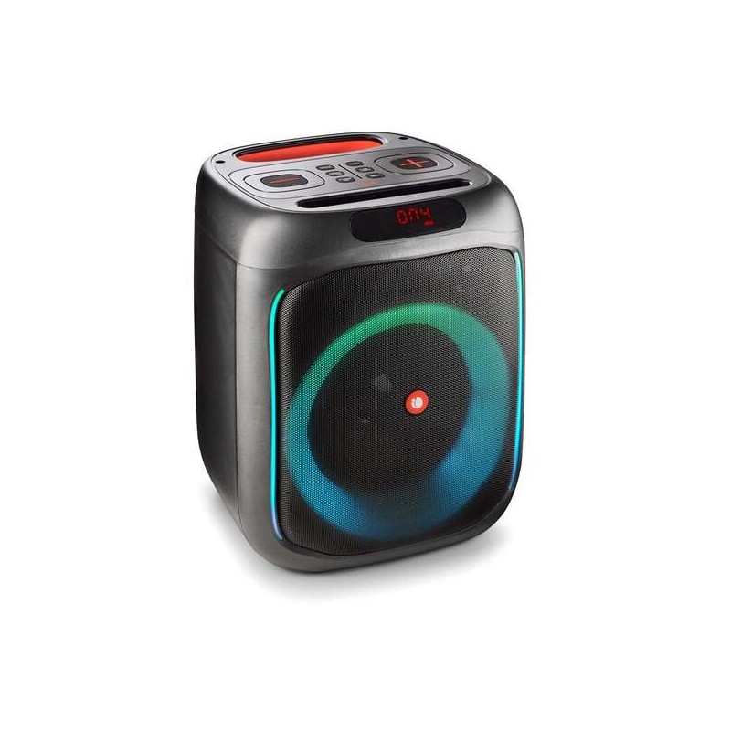 Altoparlante portatile NGS Wild Swag 80W TWS Bluetooth 5.0 - Autonomia fino a 10h - USB e Aux In - Illuminazione LED - Colore Ne