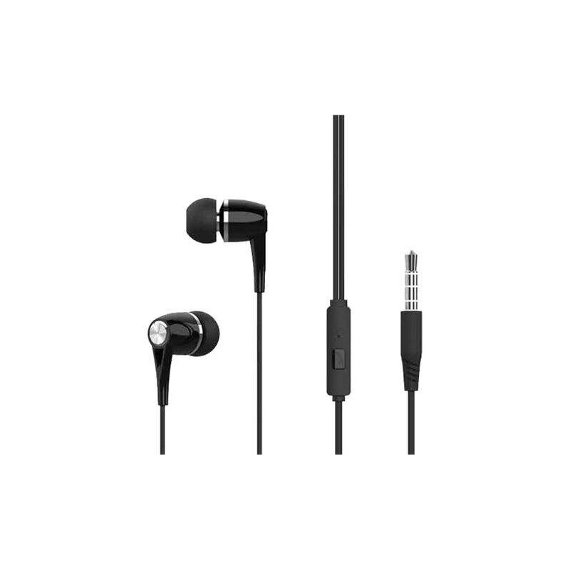 Cuffie intrauricolari XO EP21 con microfono - Comandi cablati - Connessione jack da 3.5 mm - Cavo da 1.20 m
