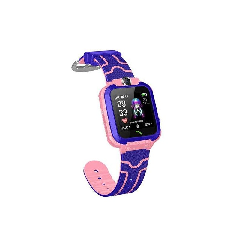 XO Smartwatch per Bambini - Schermo 1.44 - Fotocamera Frontale - Cinturino in Silicone - Ricarica Magnetica - Colore Rosa/