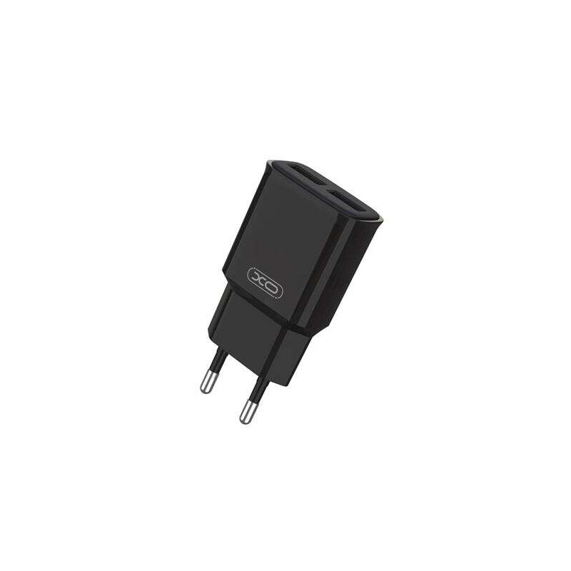 Caricabatterie XO L92C Power 2.4A 2xUSB - Protezione da cortocircuito e sovraccarico - Colore nero