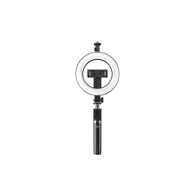 Treppiede XO + bastone selfie Bluetooth + luce SS12 - Nero